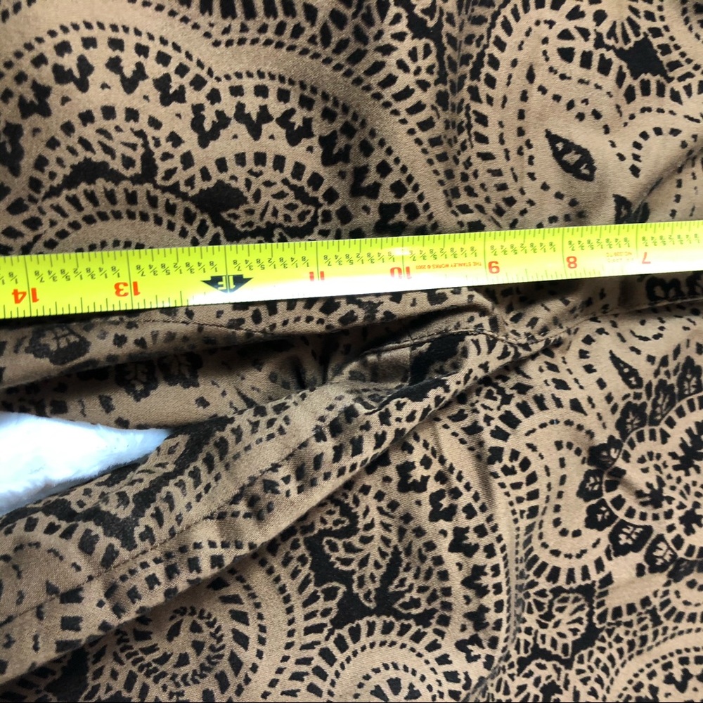 Etcetera Brown Printed Pattern Pants - image 6